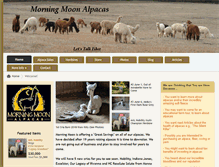 Tablet Screenshot of morningmoonalpacas.com